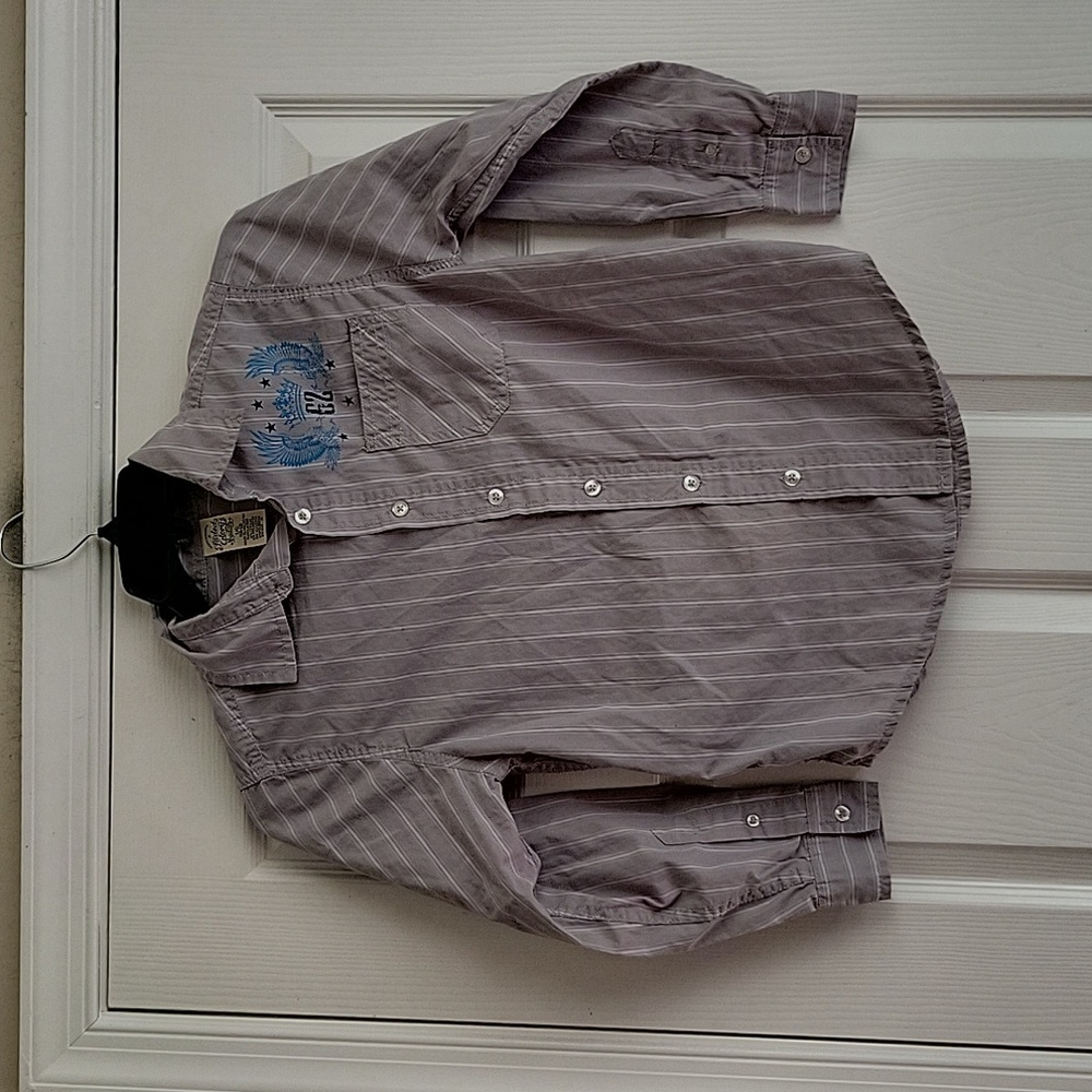 Faded Glory Boy's Button Up Long Sleeve Shirt